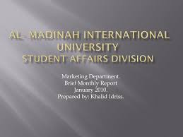 A leading international university that offers various programs with. Ppt Al Madinah International University Student Affairs Division Powerpoint Presentation Id 1903298