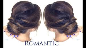 This updo is so beautiful and can be dressed up or down. 5 Minute Romantic Bun Hairstyle Easy Updo Hairstyles Youtube