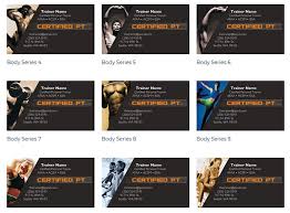 Easily design and print templated business cards for your sports & fitness company. Personal Trainer Business Cards Examples To Inspire Your Own
