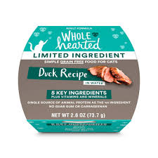 Best limited cat food ingredients are prepared in our own kitchens. Wholehearted Limited Ingredient Diet Grain Free Duck Recipe Wet Adult Cat Food 2 6 Oz Case Of 8 Petco
