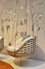 Made of acrylic on a steel frame with leather or polyurethane cushions, the chair definitely attracts one and all. 20 Cozy And Beautiful Indoor Swing Chairs Ideas Hanging Chair Living Room Indoor Swing Chair Cute Home Decor