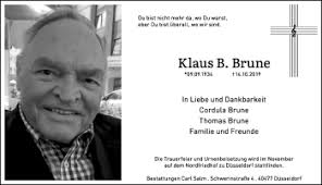 Alle Traueranzeigen für Klaus B. Brune