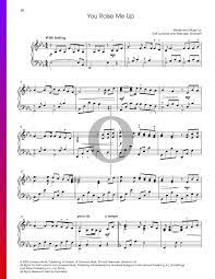 You raise me up, so i can stand on mountains; You Raise Me Up Noten Piano Solo Pdf Download Streamen Oktav