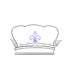 Finish princess tiana's hair by using the initial line as a guide to draw the top of her hair and add a curl on the right side. How To Draw A Crown In A Few Easy Steps Easy Drawing Guides