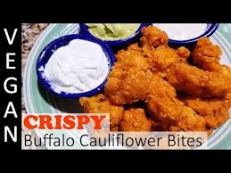 Crispy Buffalo Cauliflower Bites Vegan Youtube