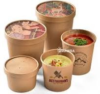 Custom Printed Compostable Kraft Soup Tub - Buy paper soup ...