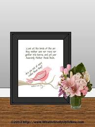 Look At The Birds Of The Air Verse Matthew 626 Bible Verse Print Pink Bird By Weloveprintableart Scripture Art Print Bible Verse Art Bible Verse Prints