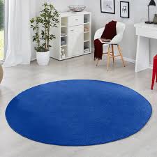 Preise vergleichen und bequem online bestellen! Kurzflor Uni Velours Teppich Fancy Einfarbig Schlingenteppich Unifarben Rund Ebay