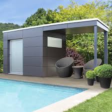 Panama Hpl Standerbau Gartenhaus Modern Gartenhaus Mit Terrasse Design Gartenhaus