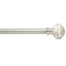 Capiz Shells Mosaic Finial Adjustable Curtain Rod Christmas Tree Shops Andthat Shell Mosaic Curtain Rods Capiz Shell