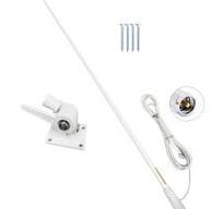 Marine VHF Radios Antenna for Boat Radios, 7meters RG-58U Cable, Adjustable  Ratchet, Nails