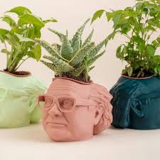 The Pedro Pascal Head Planter for House Plants and Succulents