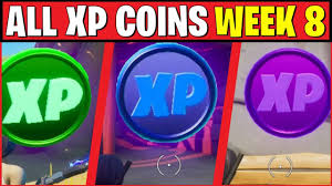 All xp coins locations in fortnite week 8 (green, blue, and purple)! New All Xp Coins Locations In Fortnite Week 8 Green Blue Purple Xp Coins Youtube