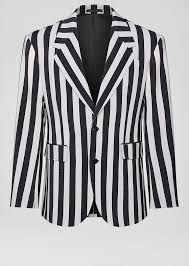 Black And White Striped Blazer Mens Pin By Michael Beland On Fashion E Moda In 2020 Striped Blazer Black White Blazer Blazers For Men