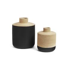 Concentric Etched Lines And A Dark Brown Base Add Rich Texture And Definition To Bovi Home S Glazed Ceramic Marla Vase The C Vase Glazed Ceramic Rich Textures
