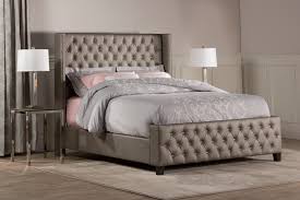 Use these tips to finish the backside of an upholstered footboard or headboard so it's camera ready from all angles. Hillsdale Furniture Memphis Tufted Faux Leather Bed King Pewter Walmart Com Walmart Com