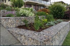 Gabion Terraced Retaining Walls Http Www Gabion1 Com Au Garden Ideas Australia Landscaping Retaining Walls Garden Entrance