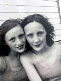 Me, my dad Barney Snowden, and my little sister Susan in the chilly waters  of the Bynum House swimming pool. July 6, 1948.