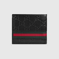 Gucci 150413 men's canvas gg guccissima coin pocket bifold wallet black. Black Gucci Wallet For Men Off 78 Www Amarkotarim Com Tr