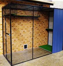 Building an enclosure with storage cubes. Cat Enclosures Melbourne