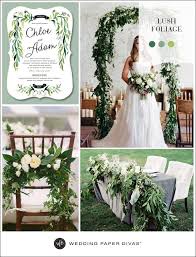 Lush Green Nature Themed Wedding Ideas Nature Themed Wedding Wedding Green Wedding Invitations