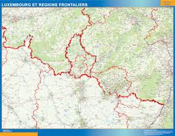 These are known as the regional parliament and the regional government. Biggest Luxembourg Regions Frontaliers Laminated Map Wall Maps Of The World Countries For Australia