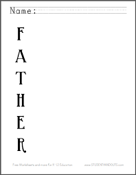 Check spelling or type a new query. Father S Day Acrostic Poem Worksheet Student Handouts