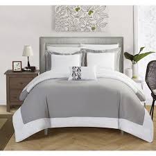 Walmart agreed to the partnership in december 2020, then gap designed and manufactured the products in five and a half months. Walmart For Chic Home 8 Piece Uma Modern Two Tone Reversible Hotel Collection With Embellished Borders And Embroidery Decor Pillow King Bed In A Bag Duvet Set Grey With White Sheets Included