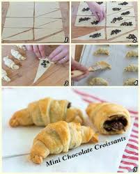 Chocolate Crossaints But I May Try It Using Nutella Croissant Aus Blatterteig Rezepte Essen Und Trinken
