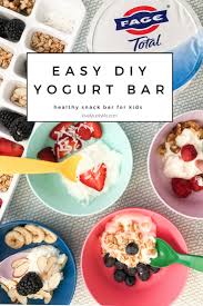 Contrasting textures are an important part of great food. Easy Diy Yogurt Bar For Kids Lovely Lucky Life