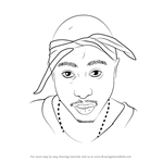 Draw two sets of parallel lines at the lower part of the circle. Learn How To Draw 2pac Rappers Step By Step Drawing Tutorials