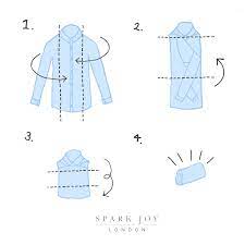 Konmari Folding Collared Shirt Folding Clothes Konmari Shirt Organization