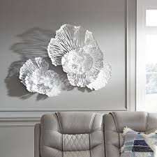 Flower Wall Decor In 2020 Silver Wall Decor Flower Wall Decor Original Wall Decor