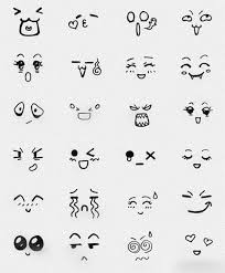 Easy to draw anime and manga drawing for kids. Anime Kawaii Faces By Shelly Raquel Drawings Cute Drawings Easy Drawings