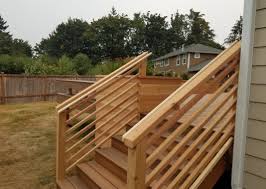 Deck railings can be anything from simply functional to amazing designs that really make the deck pop. Deck Railing Options Sublime Garden Design Landscape Design Serving Snohomish County And North King County