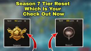 Pubg Mobile Season 7 Tier Reset Check Which Will Be Your Tier In Season 7 Youtube