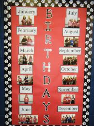 Birthday Bulletin Board Ideas For Office Printable Great Way To Recognize Staff Birthdays Staff Motivation Teacher Morale Birthday Display