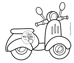 Printable cute horse on scooter coloring page. Scooter Transportation Coloring Pages For Kids Printable Free Coloring Pages For Kids Valentine Coloring Pages Coloring Pages