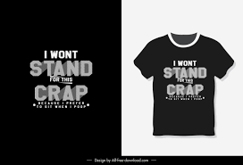 Photoshop design baju file type = jpg source image @ l15odlmgzib7vm download image. T Shirt Template Message Quote Dark Design Free Vector In Adobe Illustrator Ai Ai Format Encapsulated Postscript Eps Eps Format Format For Free Download 1 84mb