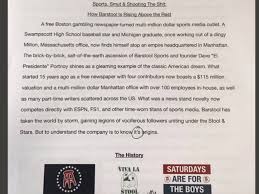 Curtatone's complaint says kirk minihane, working for barstool, called the mayor's office pretending to be the boston globe's kevin cullen. Some Kid Wrote A 21 Page Final Paper On Barstool Sports Barstool Sports