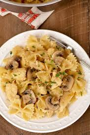 Cook and stir for 2 to 3 minutes or until mushrooms are nearly tender. Farfalle With Chicken And Mushrooms Recipe Mygourmetconnection