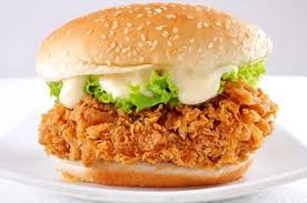 Kfc Zinger Burger Recipe Recipe Chicken Burgers Crispy Chicken Burgers Burger