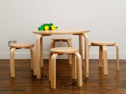 Mocka Hudson Kids Table And Stools Natural Kids Wooden Table Wooden Table And Chairs Kids Table And Chairs