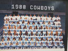 Dallas Cowboys Team Picture Roster 10x13 Vintage Retro Vtg 1988 Nfl Football Ebay Dallas Cowboys Team Pictures Nfl Football