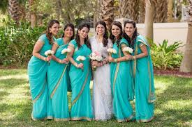 Teal Turquoise Aqua Bridesmaids Dresses Or Saris Westin Lake Mary Florida Indian Bridesmaids Aqua Bridesmaid Dresses Indian Bridesmaid Dresses