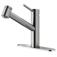 Home Faucets Home Garden Vigo Kitchen Single Handle Pull Out Sprayer Kitchen Faucet In Chrome Bistrozdravo Com