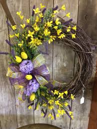 Wreaths for front door door wreaths grapevine wreath yellow peonies yellow daisies yellow springs. 18 Artificial Yellow Spring Wreath Wrf Nursery Garden Center