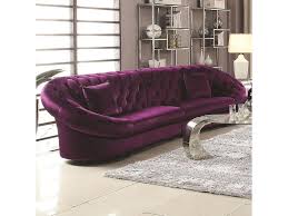 The Romanus Mid Century Modern Sectional Sofa By Coaster At Furniture Supersto Purple Living Room Sofas Mid Century Modern Sectional Sofa Tufted Sectional Sofa