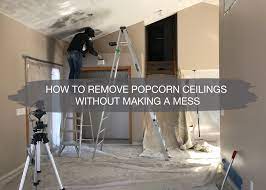 How you treat popcorn ceiling texture depends partly on whether you think the texture material contains asbestos. How To Remove Popcorn Ceilings 6 Easy Steps And It S Gone
