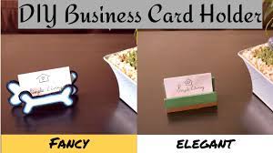 The card holder can also be bought from many stores. Diy Business Card Holder Stand For Table How To Make Business Card Holder Stand For Desk Using W Diy Business Cards Make Business Cards Business Card Holders